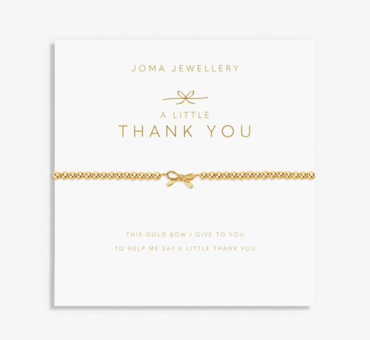 A Little 'Thank You' Bracelet In Gold Plating