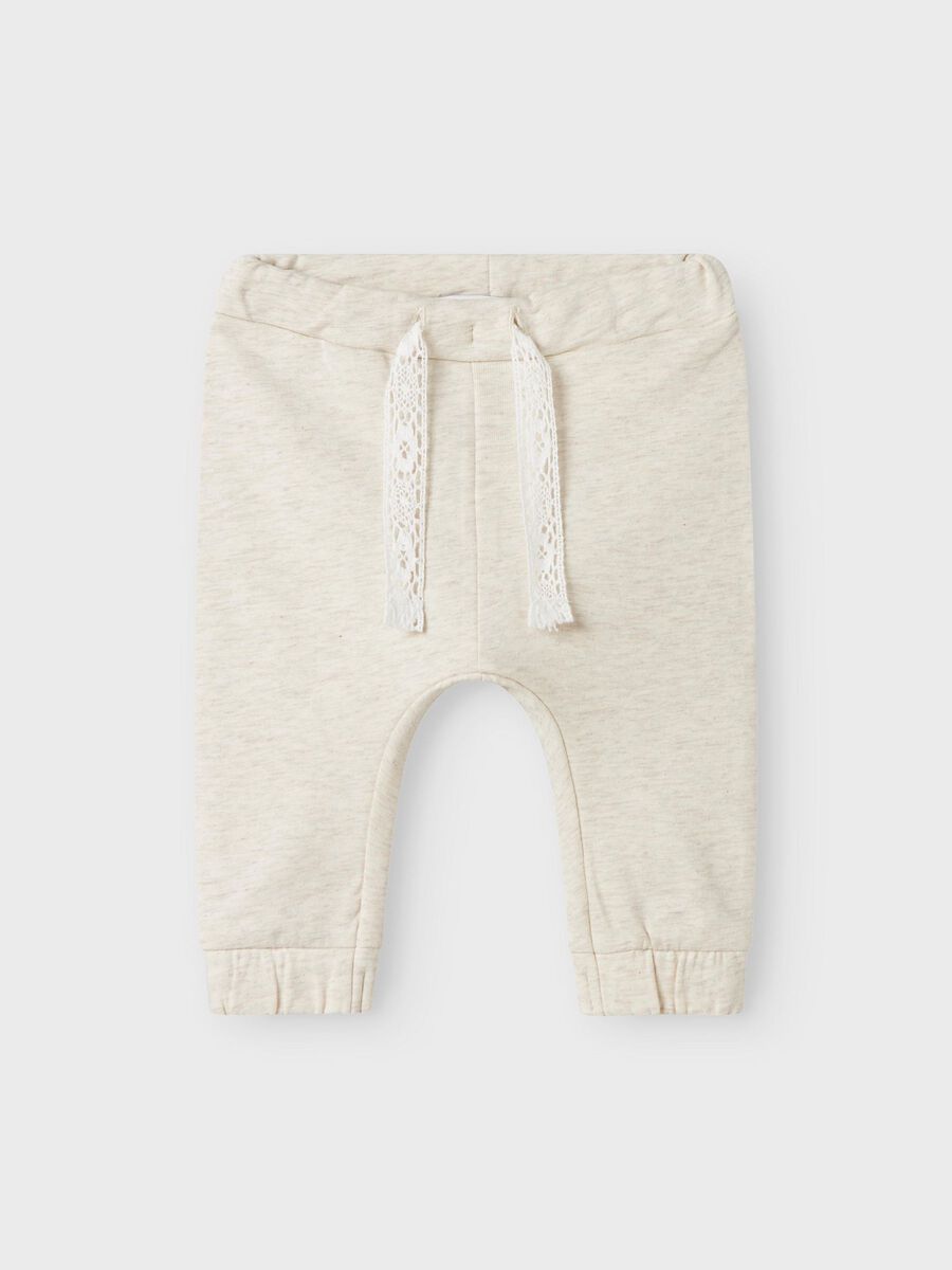 ORGANIC COTTON TROUSERS Peyote Melange