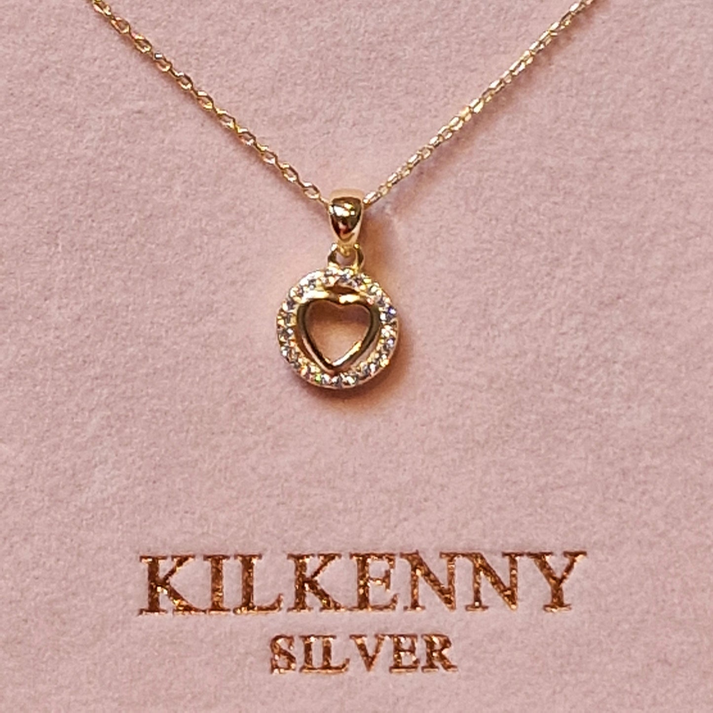 Heart cut out Necklace gold - L3131