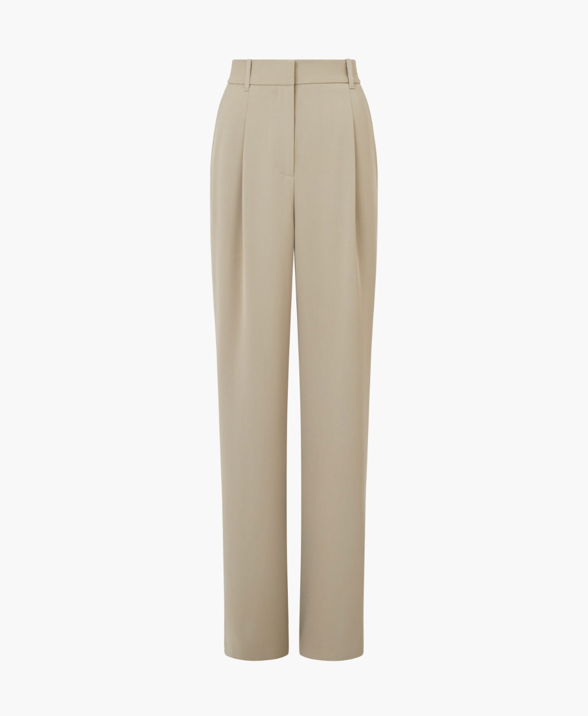 Vinnie Suiting Pleated Trousers - Washed Khaki