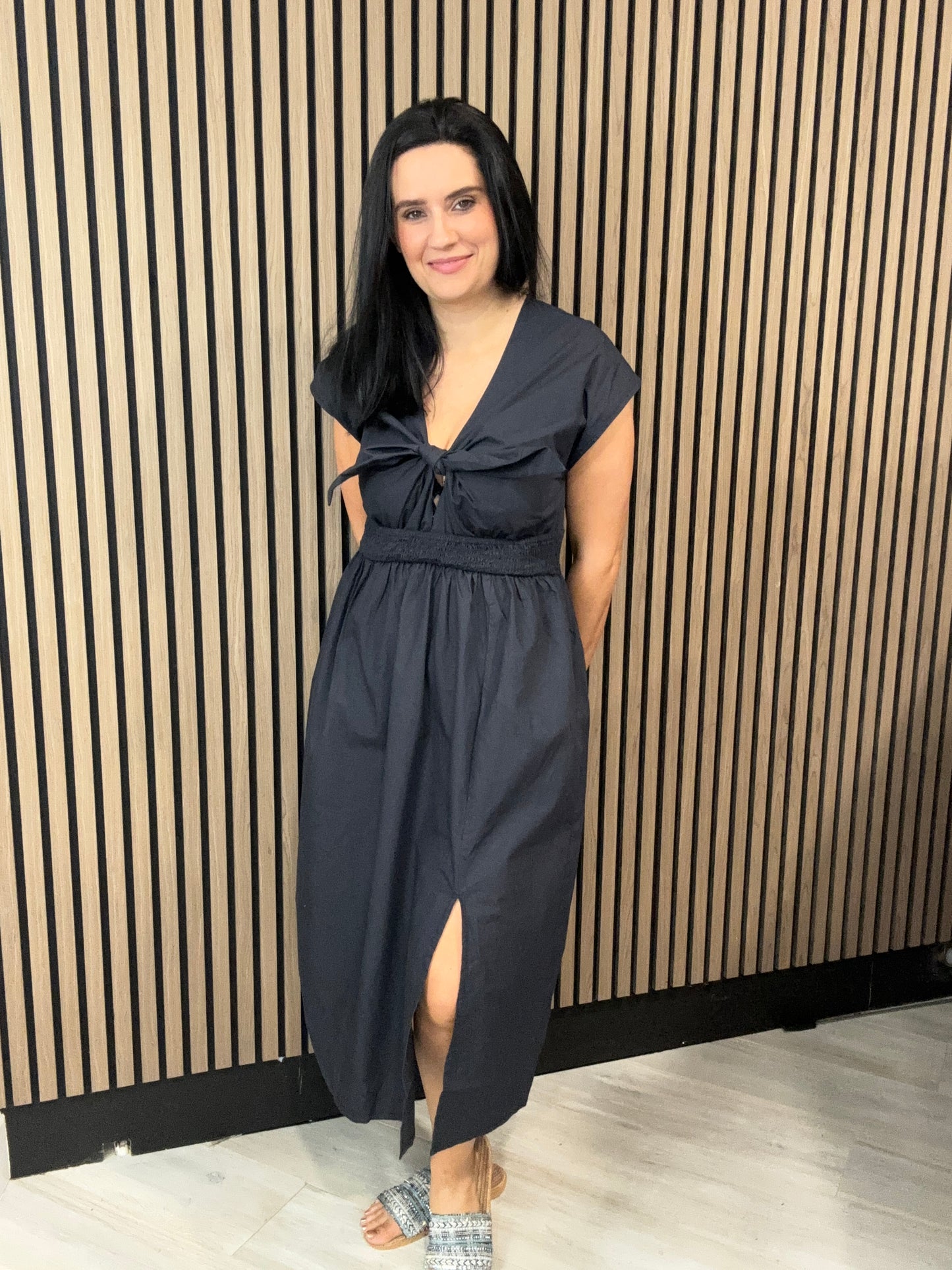 Barletta Poplin Tie Dress