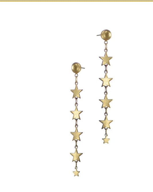 LF718 Measuring (Tip-Toe) 3cm Matte Gold Star Diameter - 2.5cm Diameter