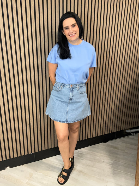 Denim A Skirt - light blue 15349233