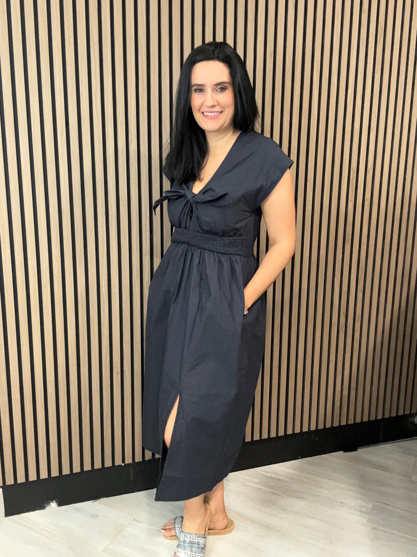 Barletta Poplin Tie Dress