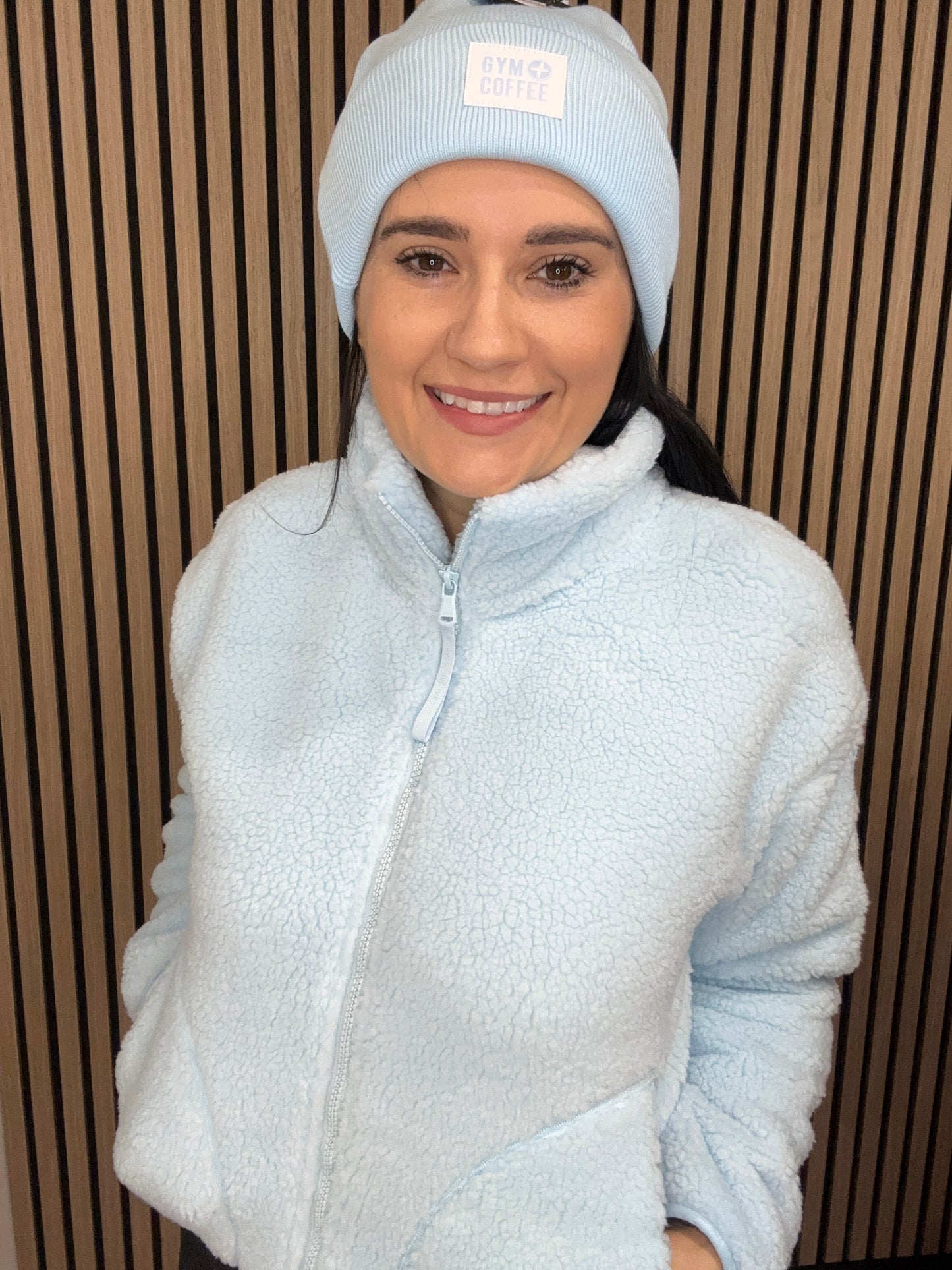 Knit Beanie in Baby Blue