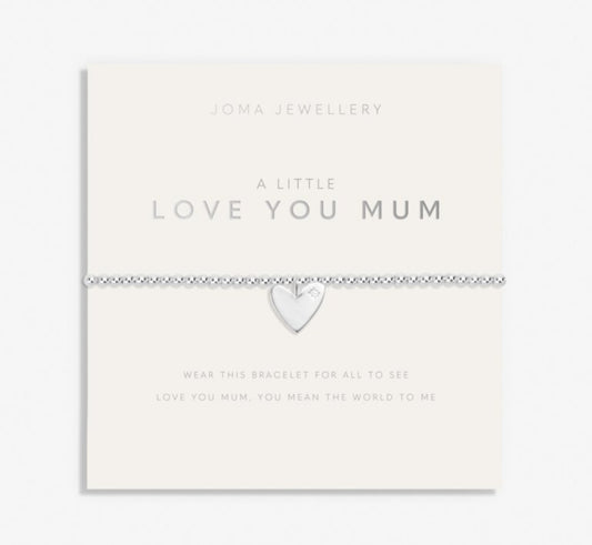 Mother's Day A Little 'Love You Mum' Bracelet In Silver Plating