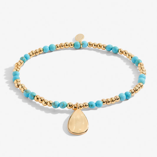 A Little Birthstone 'December' Gold Bracelet