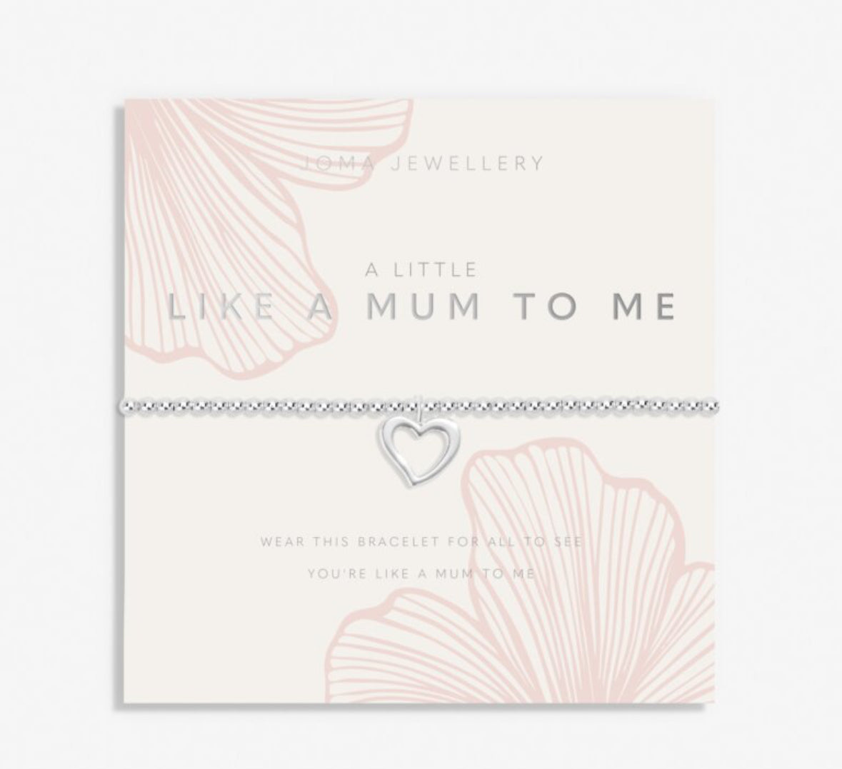 Mother's Day A Little 'Like A Mum To Me' Bracelet In Silver Plating