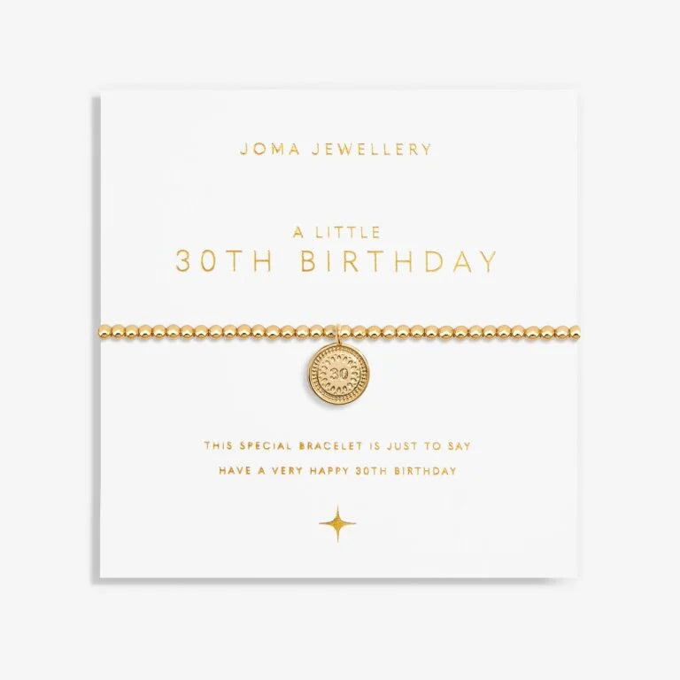A Little '30th Birthday' Bracelet
