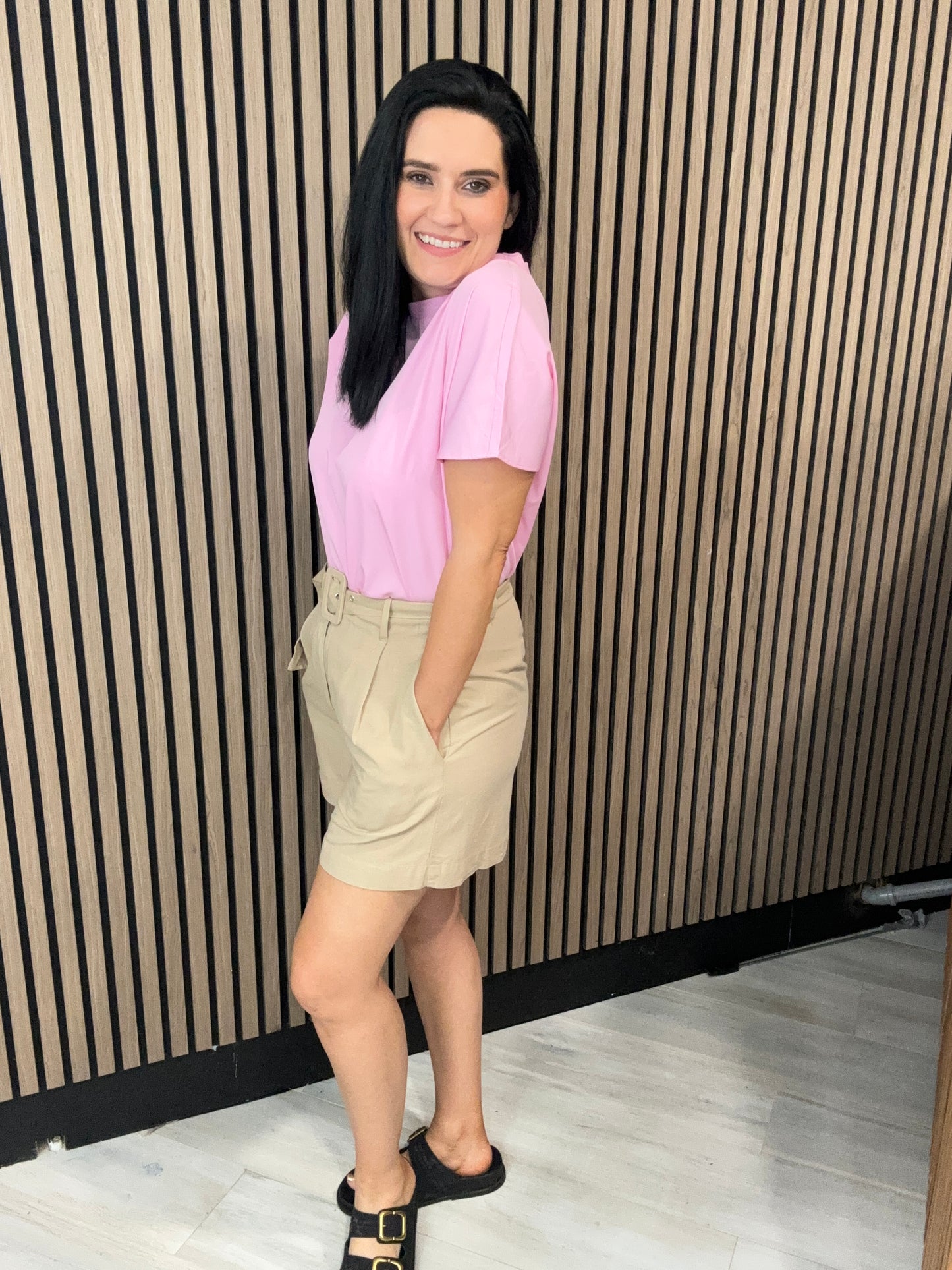 Bubblegum Pink Crew Top