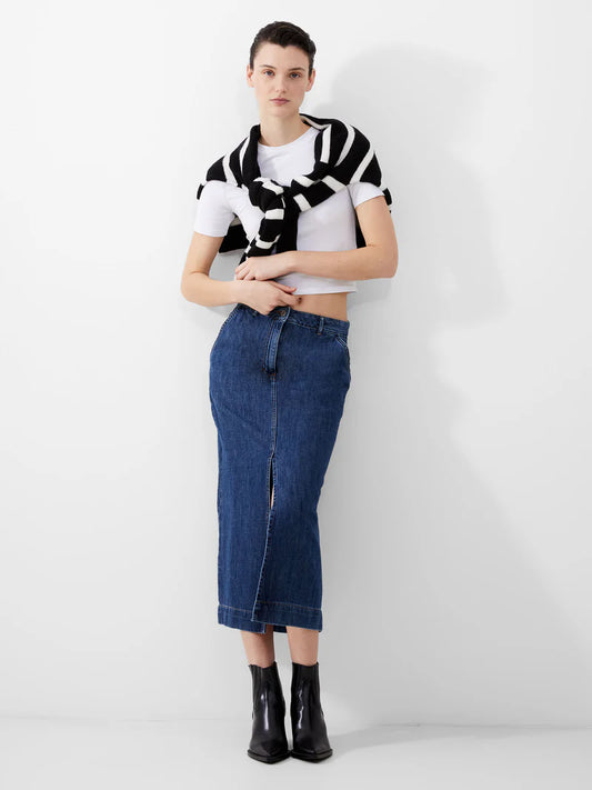 Denver Denim Midaxi Skirt BLUE DENIM