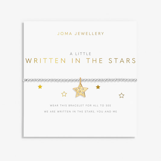 A Little 'Written In The Stars' Bracelet In Silver And Gold Plating