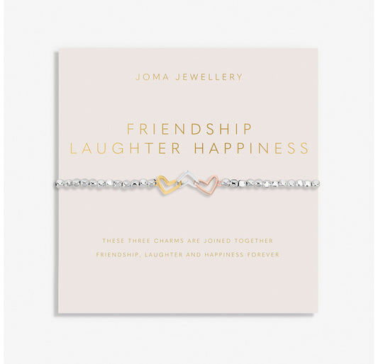 Forever Yours ' Friendship Laughter Happiness ' Bracelet