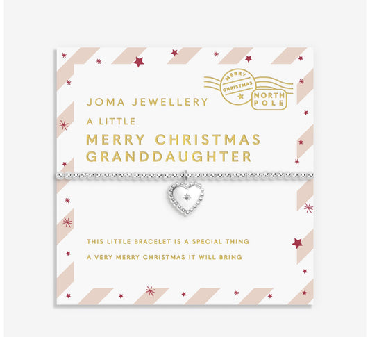 Kids Merry Christmas Granddaughter' Bracelet