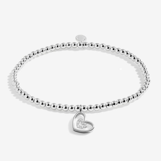 Christmas A Little 'Merry Christmas Wonderful Grandma' Bracelet In Silver Plating
