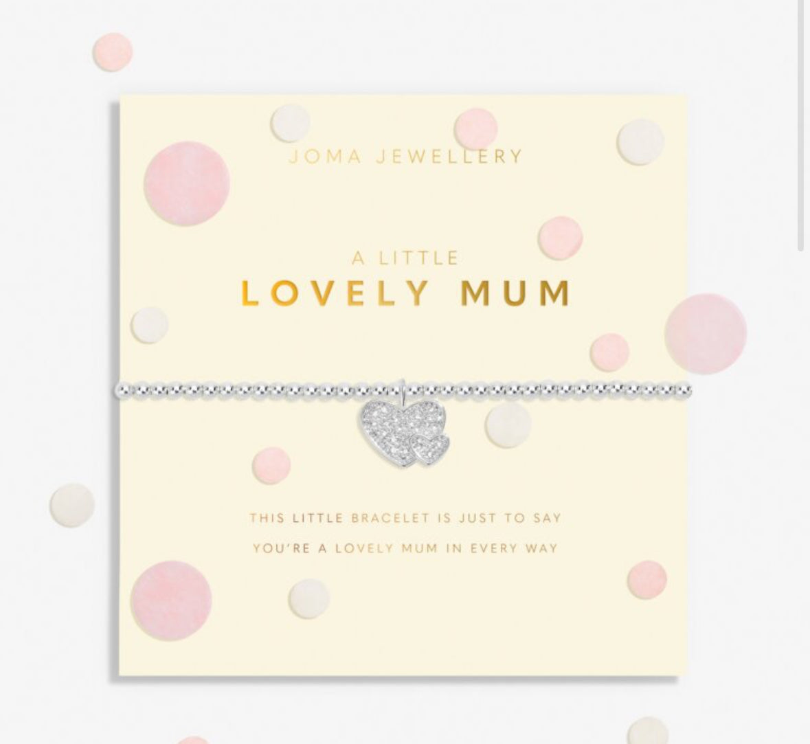 Confetti A Little 'Lovely Mum' Bracelet In Silver Plating