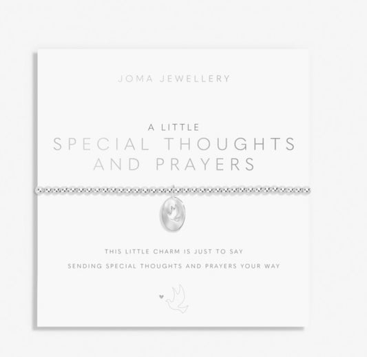 A Little 'Special Thoughts And Prayers' Bracelet In Silver Plating