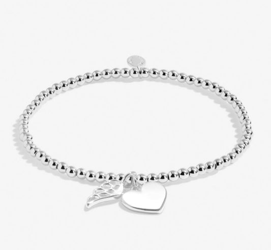 Mother's Day A Little 'Mums Are Angels In Disguise' Bracelet In Silver Plating