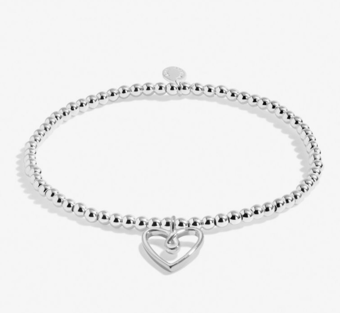 A Little 'Lucky To Have A Sister Like You' Bracelet In Silver Plating