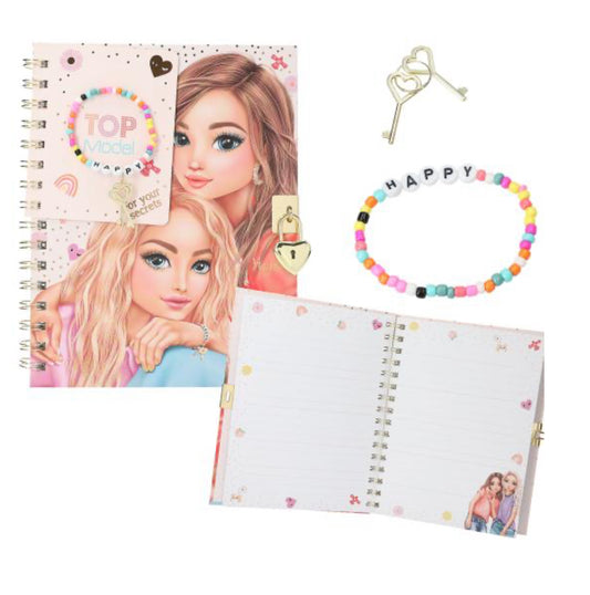 TOPModel Diary With Padlock And Bracelet