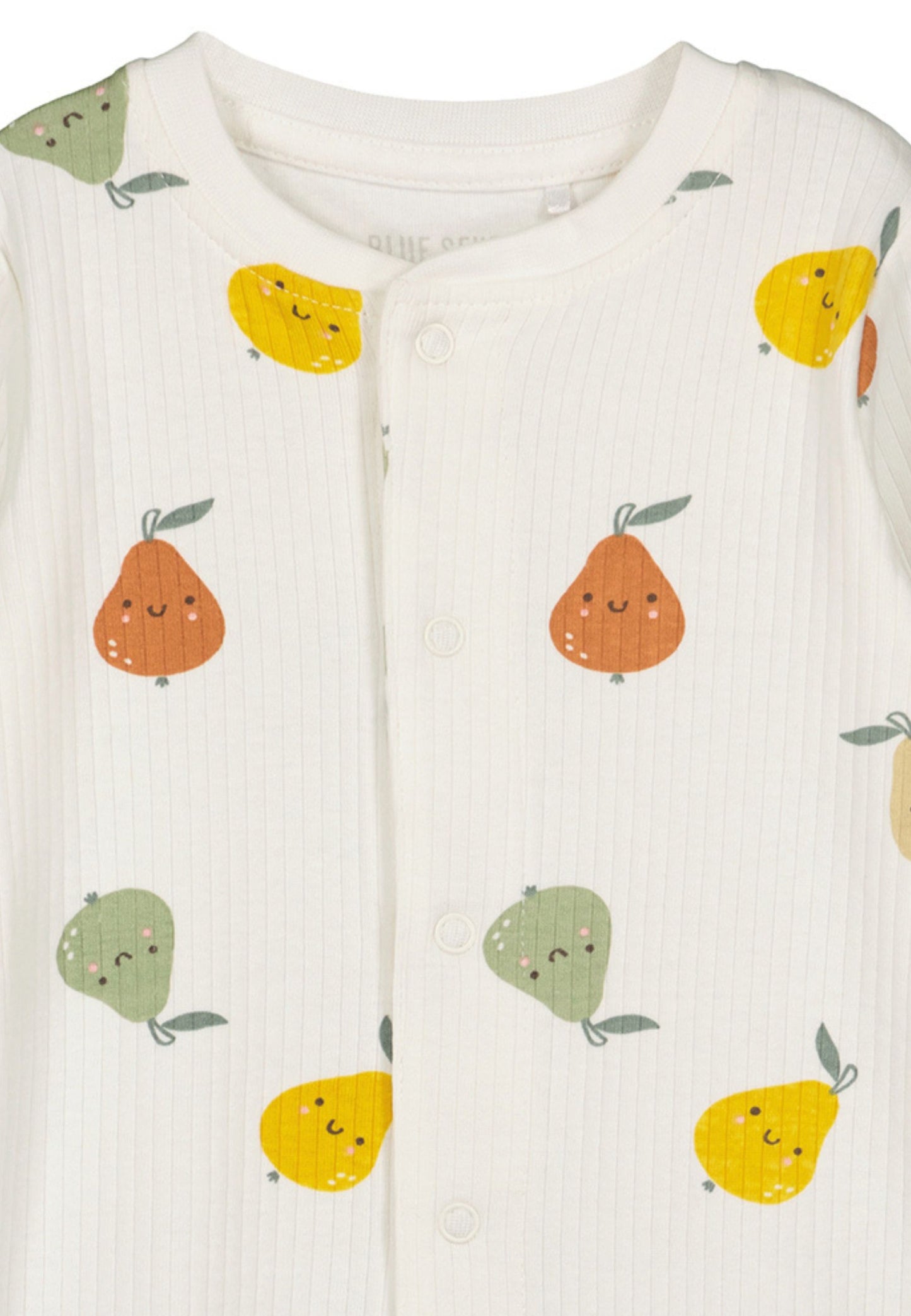 White pear fruit onesie colourful