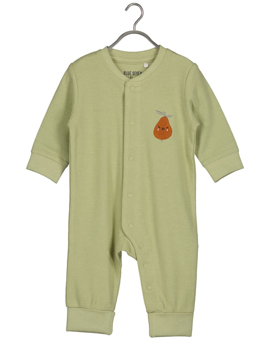 Khaki pear fruit onesie