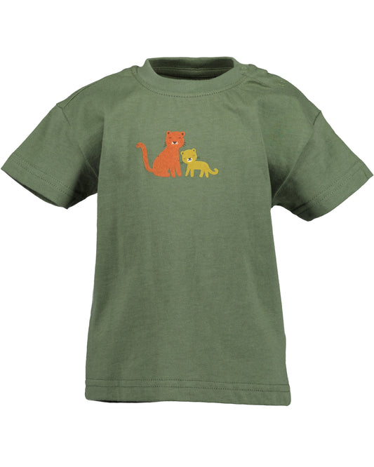 Baby Boy Animal Short Sleeve Tee, Green