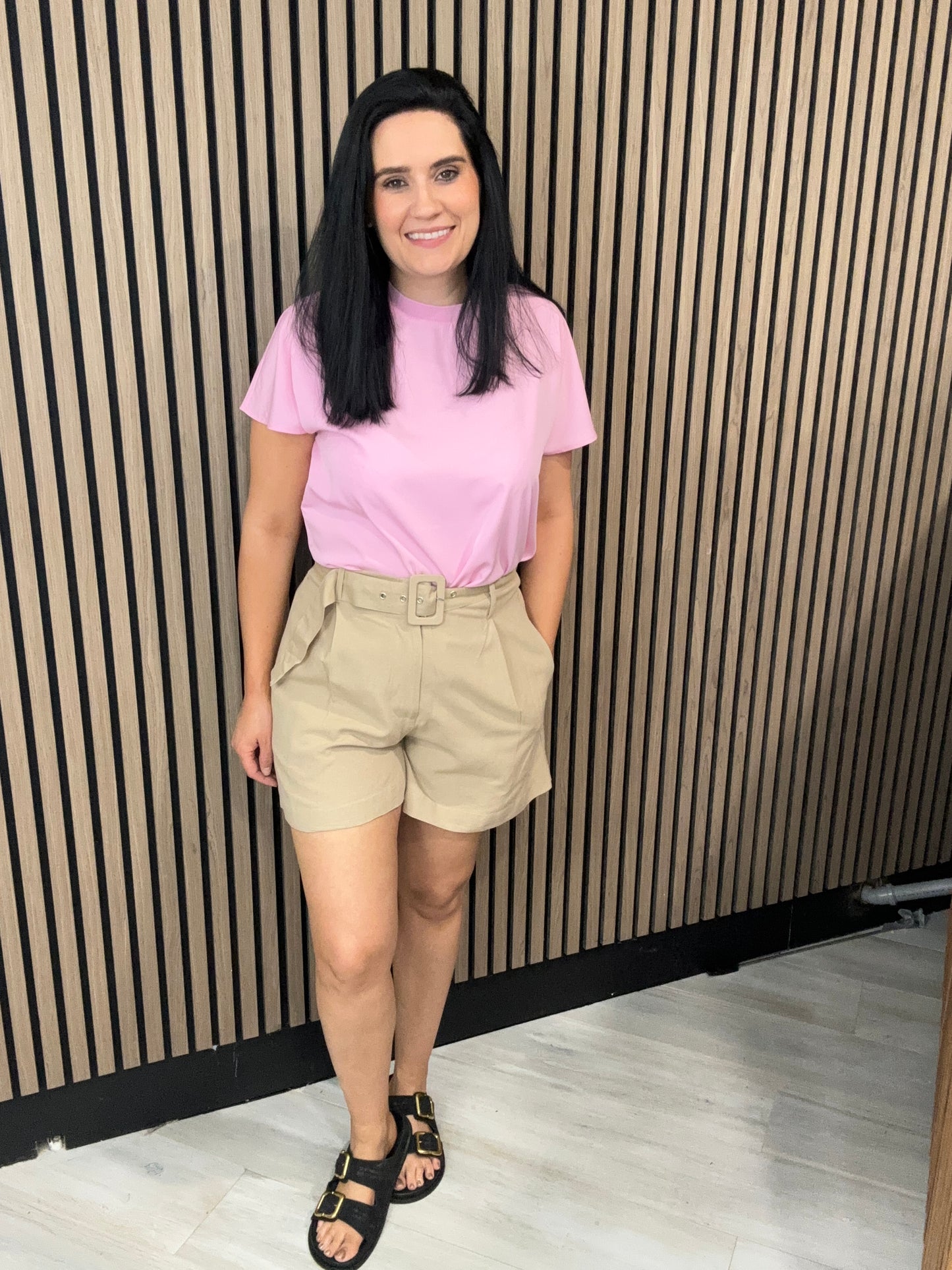 Bubblegum Pink Crew Top