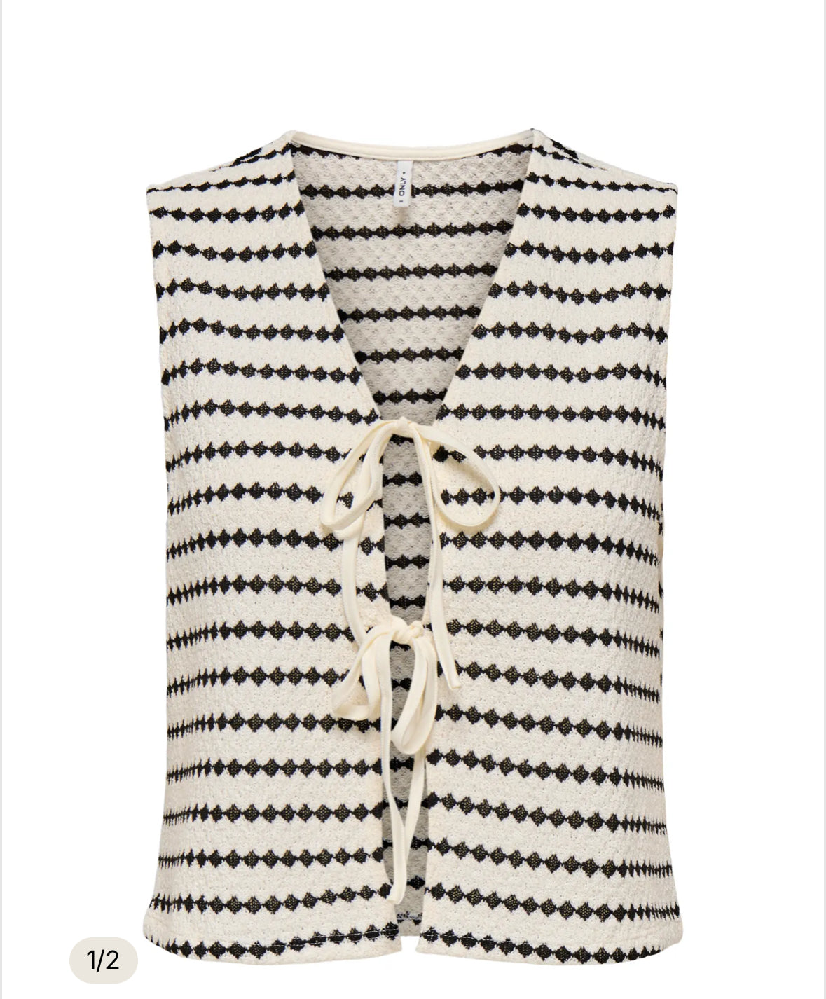 ONLEVA S/L SHORT STRIPE VEST JRS Cloud Dancer 15348624