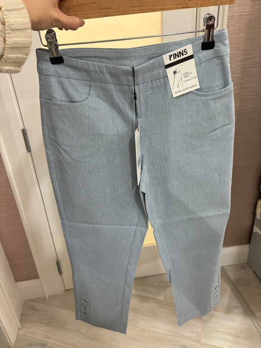 PINNS Dusty Blue 408C Bengaline Trouse