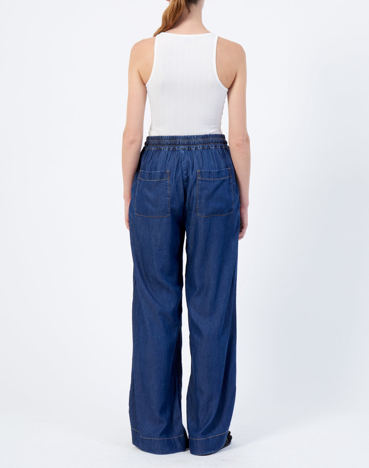 74YNE Collorado Denim Fluid trouser - extra long length