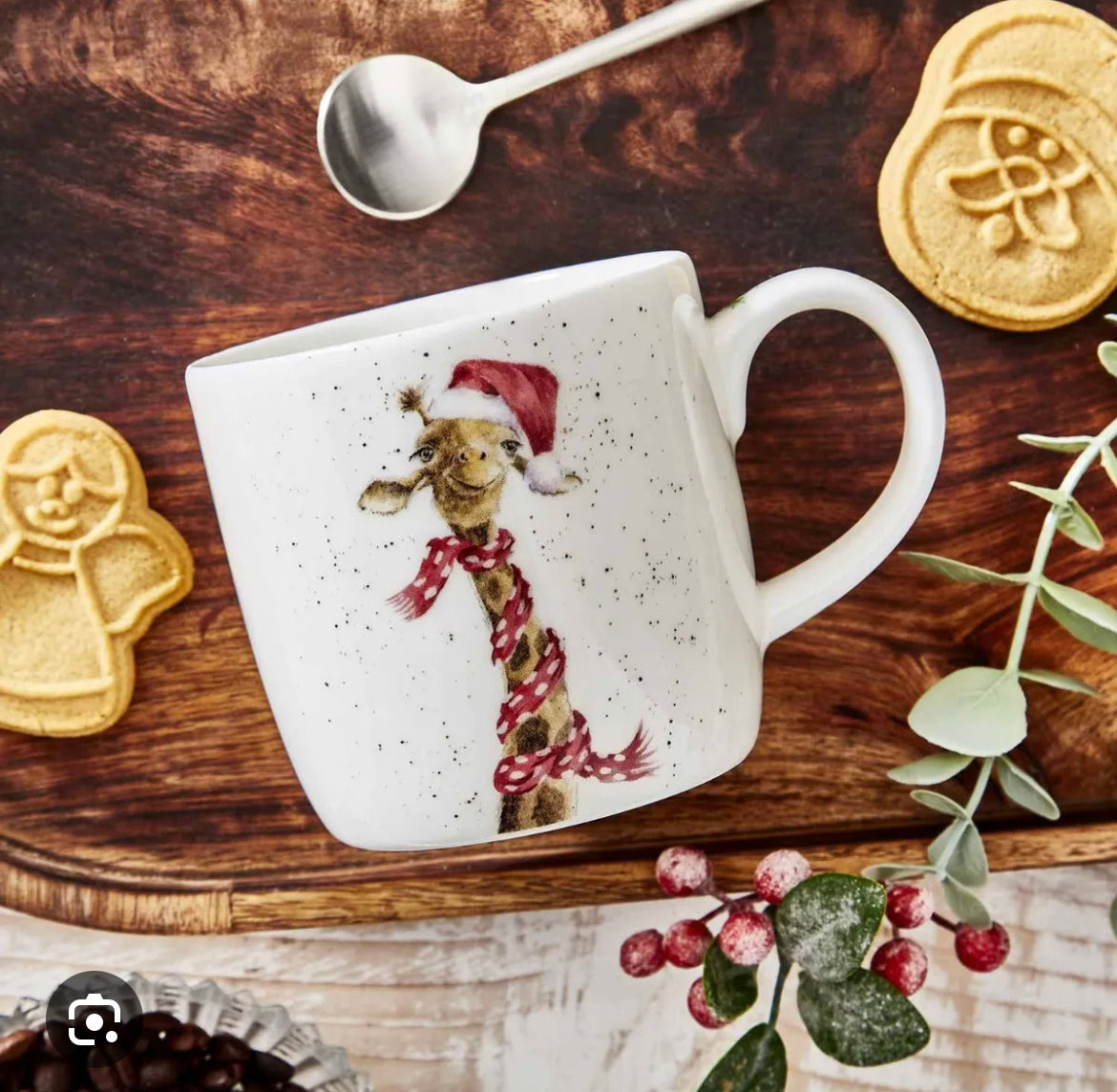 Wrendale Designs Ho Ho Ho Giraffe Mug