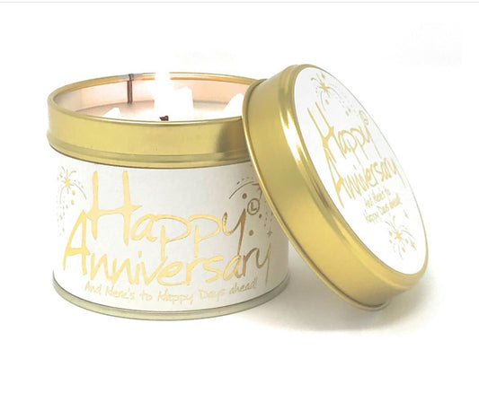 Happy Anniversary Tin Candle