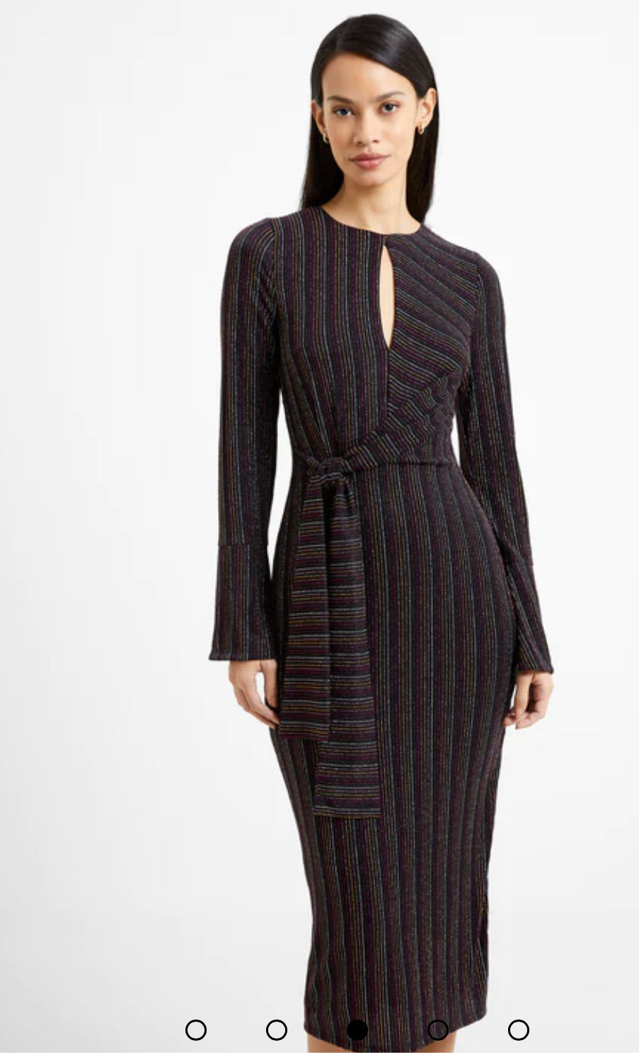 Paula Keyhole Midi Dress