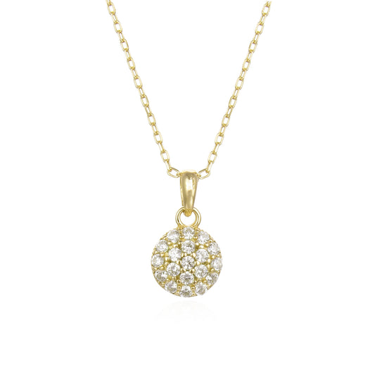 Pavé Necklace with Cubic Zirconia – Gold L3201