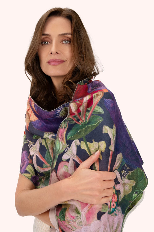 Lux Scarf - Posy, Midnight