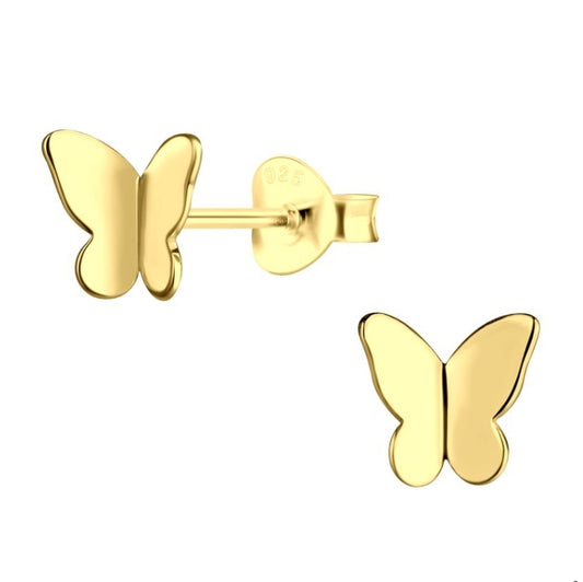 Butterfly Stud Earrings – Gold E2018