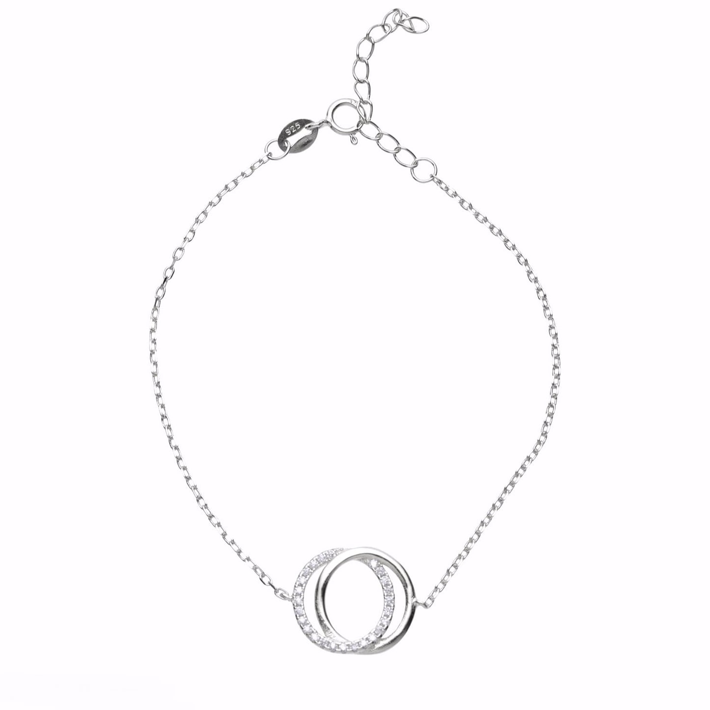 SILVER CIRCLE Interlocking BRACELET 3139