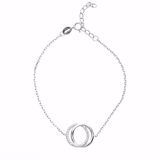 SILVER CIRCLE Interlocking BRACELET 3139