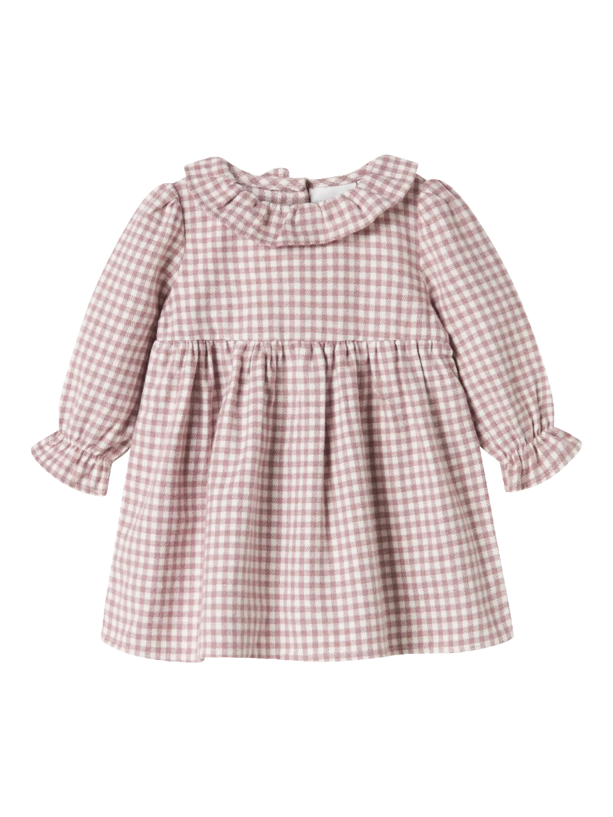 Gingham lilac and cream Dress
