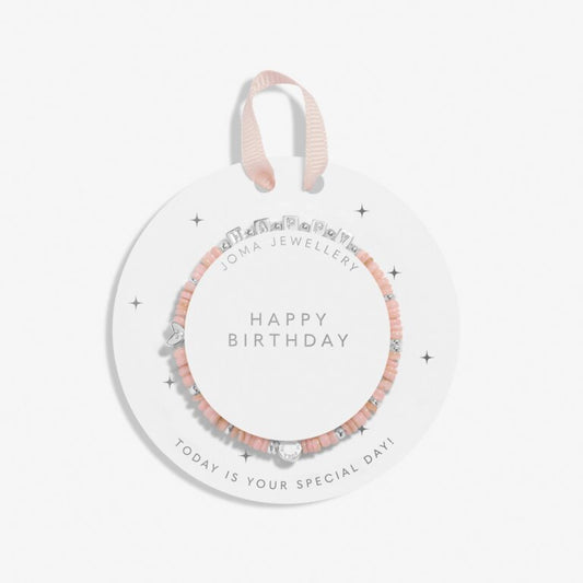 Kids' Happy Little Moments 'Happy Birthday' Bracelet In Silver Plating