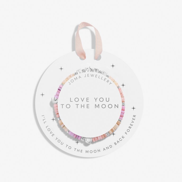 Kids' Happy Little Moments 'Love You To the Moon' Bracelet In Silver Plating