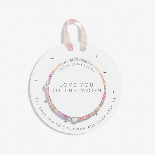 Kids' Happy Little Moments 'Love You To the Moon' Bracelet In Silver Plating
