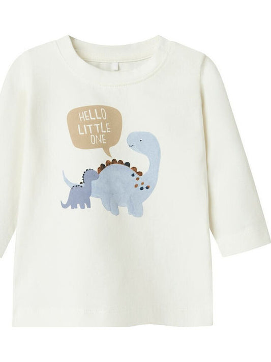 Kids' Shirt Long Sleeve White Hello Little One