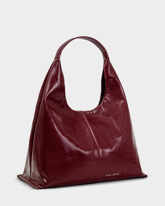 Laila Patent Crackle Shoulder Bag