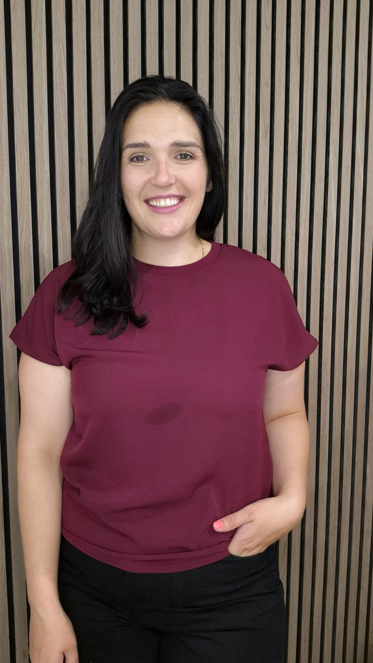 Bordouex Red Crew Top