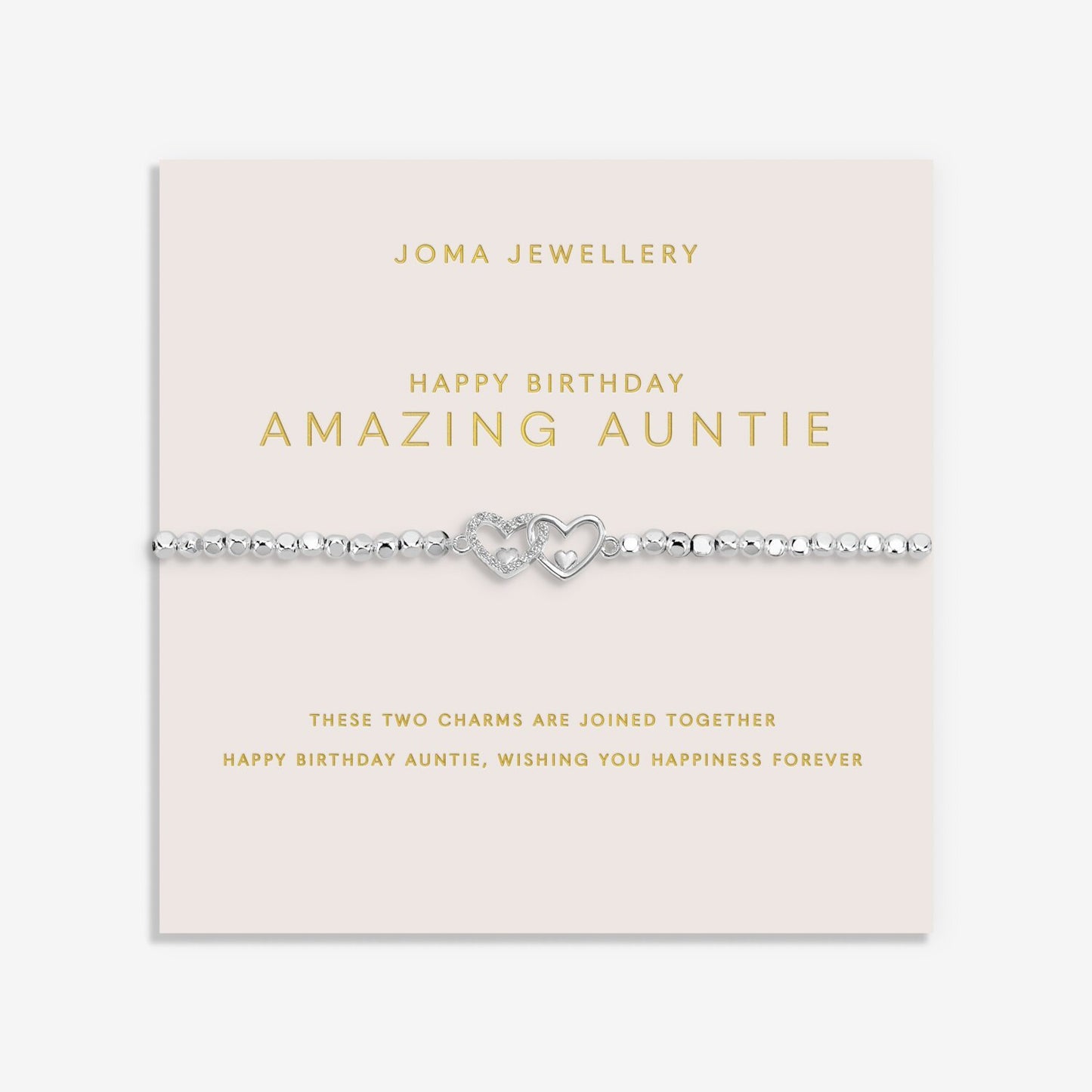 Forever Yours 'Happy Birthday Amazing Auntie' Bracelet
