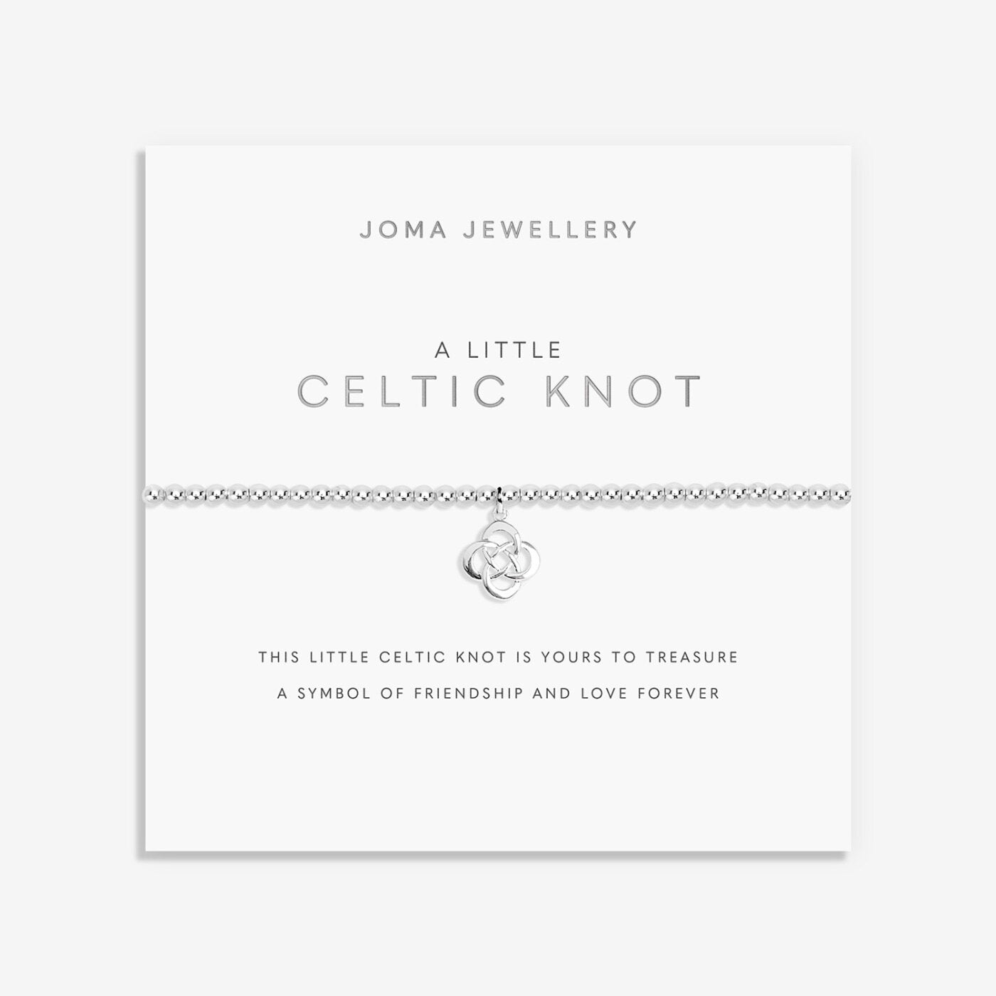 A Little 'Celtic Knot' Bracelet in Silver Plating