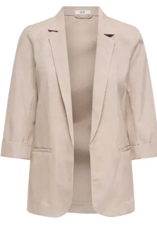 JDY Aida 3/4 Blazer Tapioca Melange
