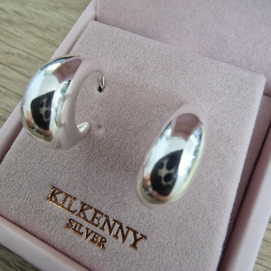 3D DROP SILVER  EARRING E2031